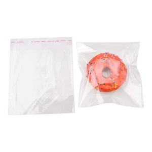 100pcs Cellophane Bags Rectangle Clear 20x16cm Resealable Self Sealing - Picture 1 of 5