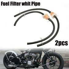 Brand New Petrol In-Line Universal Clear Fuel W/ Hose Motorbike Scooter Filter