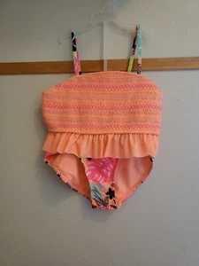 GIRL'S TWO PIECE FLORAL SWIMSUIT:FREE SHIPPING - Picture 1 of 6