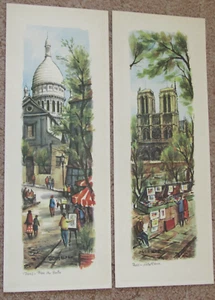 lot 2 Ortiz Alfau litho prints signed Notre Dame Tertre Bertre - Picture 1 of 9