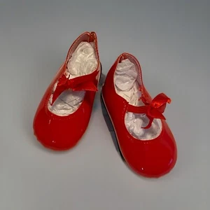 Red PATTEN N PLEATHER Shoes FIT Baby CRISSY 28” Horseman RUTHIE 96mm - Picture 1 of 7