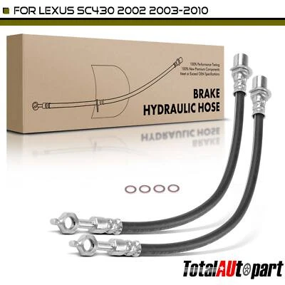2x Manguera hidráulica de freno nueva para Lexus SC430 2002-2010 delantera izquierda y derecha Foto 1 de 4