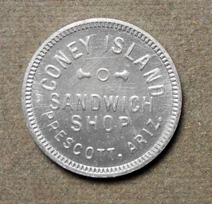 9122 Prescott, Ariz., Coney Island Sandwich Shop (leer). Ring die trial, a - Bild 1 von 2
