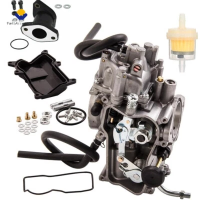 Carburador y arranque colector de admisión para Yamaha Kodiak 400 YFM400FW 1993-1998 4x4 Foto 1 de 4
