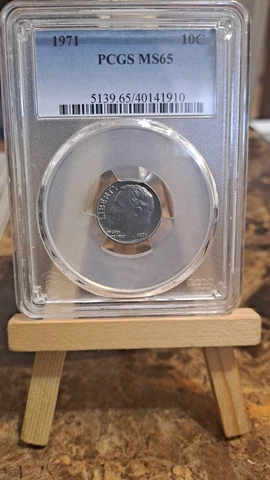 1971 Dime Ms65 P Cover