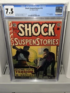 Cómic de terror Shock Suspenstories #16 CGC grado universal precódigo Edad de Oro - Imagen 1 de 5