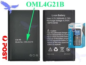 Battery for Opel Lite 4G Phone Model: OML4G21B - Picture 1 of 1