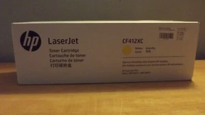 Laser Jet HP CF412XC Toner Giallo - (Jaune Amarillo) NUOVO SIGILLATO - Foto 1 di 8