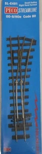 Peco SL-E491 & E492 HON30 Narrow Gauge Code 80 LH & RH 12'' Radius Turnouts - Picture 1 of 2