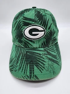 Green Bay Packers Hat Green Tropical Player Signatures NFL Football Casual Men's - Picture 1 of 15