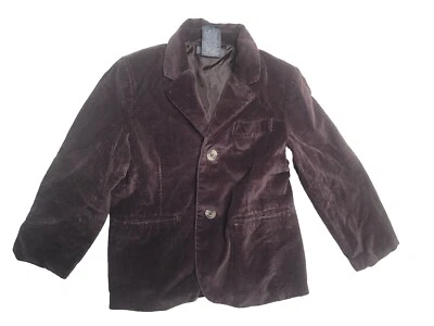 Коричневый блейзер Kenneth Cole Reaction для мальчиков размер 4 бархат - Изображение 1 из 3