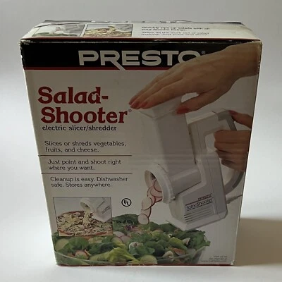 Vintage Presto Salad Shooter Electric Slicer Shredder 1999 NEW in Sealed Box - Image 1 of 4