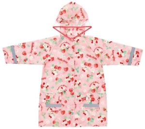Skater Hello Kitty Raincoat for Kids Flower Language Sanrio Pink New Import JP - Picture 1 of 3