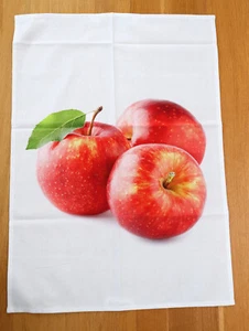 Geschirrtuch Äpfel Kracht Küche Tücher Essen Digital Druck Apfel Obst Gesund - Bild 1 von 3
