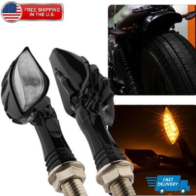 2x Luces LED intermitentes para motocicleta Harley Davidson Sportster 48 XL1200 883 Foto 1 de 4