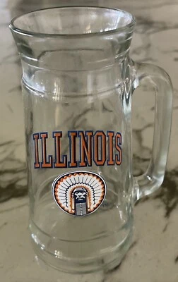 Vintage Chief Illiniwek University Of Illinois Fighting Illini Fisher Nuts Mug - Image 1 of 4