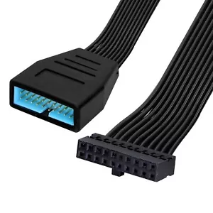 USB 3.0 19/20 Pin Internal Extension Header Adapter Cable for PC Motherboard - Picture 1 of 15