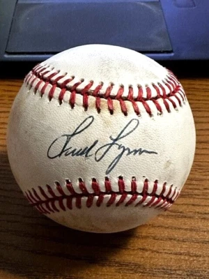 FRED LYNN 5 SIGNED AUTOGRAPHED OAL BASEBALL!  Red Sox! - Image 1 of 2