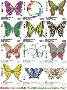 Butterflies Collection 3 - 27 Top Notch Special Designs - will post a CD to you. - Picture 1 of 11