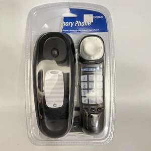 Wall Desk Black Corded Phone GE 29255GC2 12 Number Memory Large Lighted Buttons - Picture 1 of 7