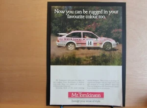 Original FORD SIERRA MR TOMPKINSON Magazin Werberahmen-fertig Wandkunst Flatpack - Bild 1 von 1