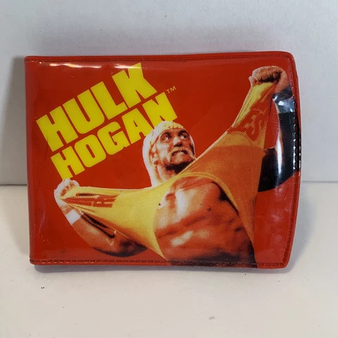 Hulk Hogan Wallet Vintage 1991  Marvel Titan Imaginings Red Plastic Billfold Cover