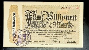 Alemania 1923 SAULGAVIA 5.000.000.000.000 / 5 BILLONES DE MARCOS - Imagen 1 de 2