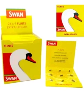 Full Box Swan Lighter Flints Universal For All Lighters Types Swan Clipper - Picture 1 of 2