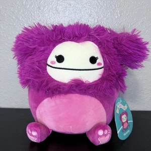 Peluche Nanette 8" Bigfoot Squishmallow Frambuesa Nuevo con Etiquetas Peluche Rosa Púrpura  - Imagen 1 de 5