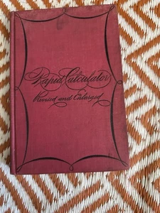 Rapid calculations revised and enlarged 1907 hardcover - Picture 1 of 10