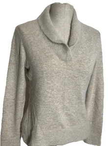 Sarah Spencer Angora Rabbit Hair Lambs Wool Sweater, Women’s Size M Beige - Picture 1 of 6
