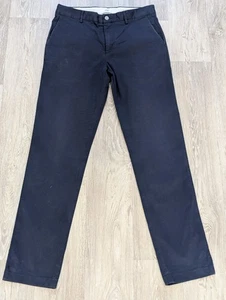 Spoke Sharps Build C Chino Hose Herren W32 L34 32L Slim Straight Fit Navy Blau - Bild 1 von 13