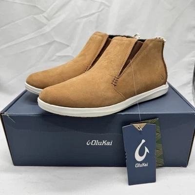 Olukai Hawai‘iloa Manu Hope Waterproof Booties Womens Size 7 Fox/Off White Brown - Image 1 of 4