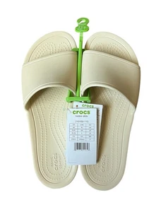 Crocs Women's Kadee Slide Sandals Off White Size 8 - Picture 1 of 6