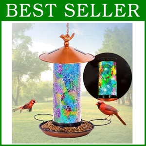 Linterna Alimentadora Solar para Pájaros - Impermeable Decoración de Jardín - Imagen 1 de 9
