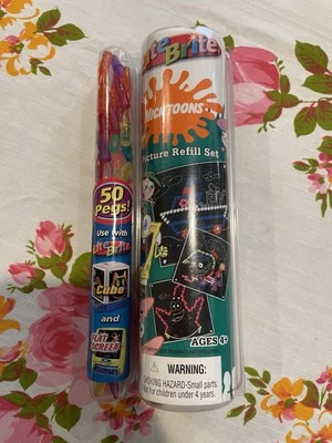 Lite Brite Cube/Flat Screen Nicktoons Picture Refill Set - Image 1 of 4