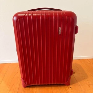 Rimowa Salsa 35L Red 2-wheels Carry Case Suitcase - Picture 1 of 15