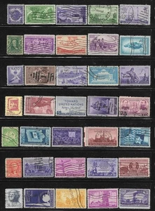 USA United States Stamp Packet Lot of 35 off paper Stamps US Collection used - Picture 1 of 1