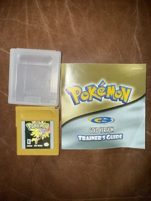 Pokemon Gold Version (Nintendo Game Boy Color, 2000) GB GBC Authentic Manual - Image 1 of 3
