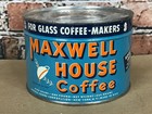 Vintage Maxwell House 1 lb. Coffee Tin Can Rare Label Unopened Sealed With Key