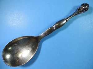 C. 1950 Georg Jensen Denmark Pattern 38 Sterling Silver Ornamental Serving Spoon - Picture 1 of 5