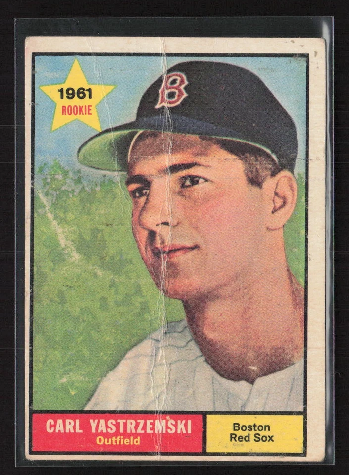 1961 Topps #287 Carl Yastrzemski - VG - Low Grade - Crease - Image 1 of 2