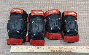 Hot Wheels Kinder Knie- und Ellenbogenschoner Kindergröße rot und schwarz - Bild 1 von 5