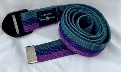 2510065 Home 6 HUGGER MUGGER Blue Purple Green Yoga Strap Belt NWOT - Image 1 of 2