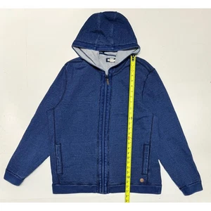 Carbon2Cobalt Mens Full Zip Hoodie Jacket L Blue Effortlessly Cool - Picture 1 of 5