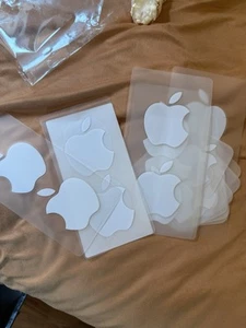 25 adesivi originali Apple OEM autentici logo Apple bianco - veloci! - Foto 1 di 1