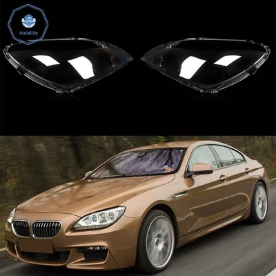 Cubierta de lente de faro para BMW Serie 6 M6 F06 F12 F13 640i 650i cupé 2012-2015 Foto 1 de 4