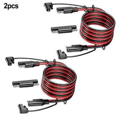 2 Stück Schwerlast SAE Kabel mit Isolierung und Polarität Reverse Adapter - Bild 1 von 4