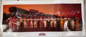 POSTER 21 X 49 THE WINSTON 1990 CHARLOTTE MOTOR SPEEDWAY DRIVERS - Bild 1 von 7