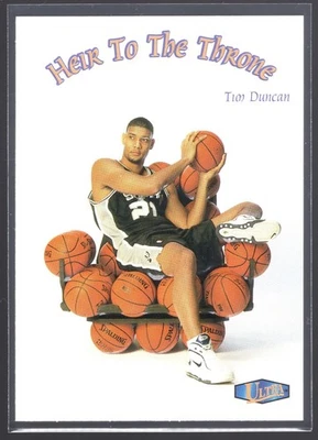 Tim Duncan 1997-98 Fleer Ultra Herdeiro do Trono #7HT RC - Imagem 1 de 2